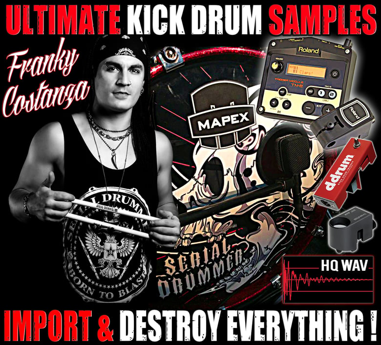 Image of ULTIMATE KICK DRUM SAMPLES by Franky Costanza