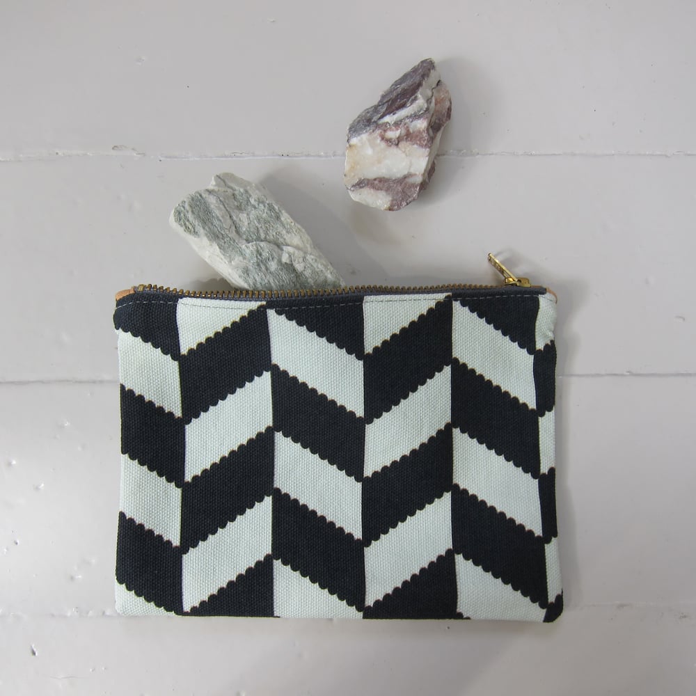 Image of Printed textile clutch, small # 2