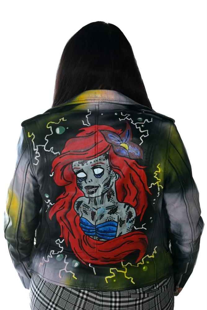 Image of "The Little Dead Mermaid" Leather Jacket