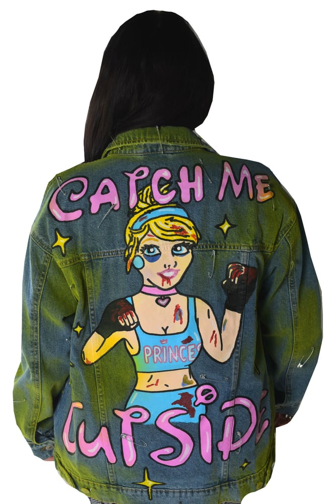 Image of "Catch Me Outside" Denim Jacket