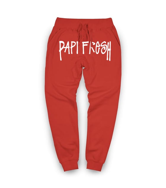 black red joggers