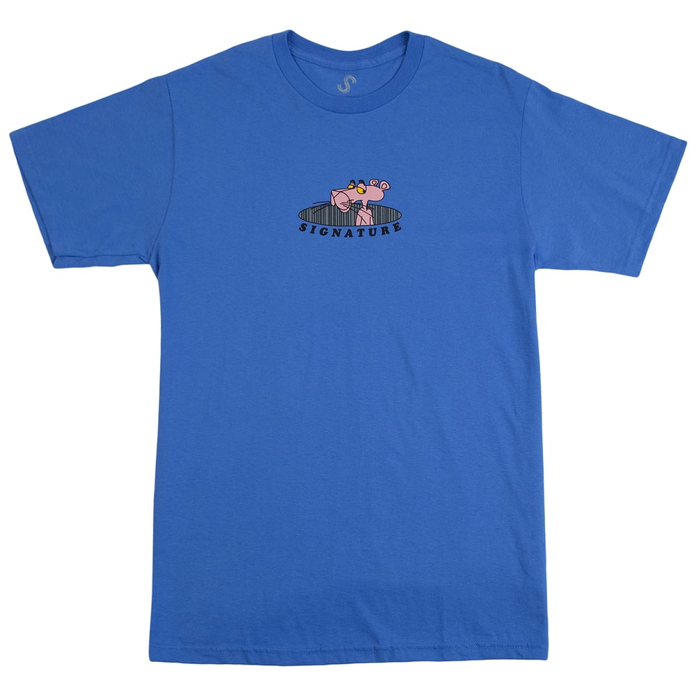 Image of PINK T SHIRT - IRIS BLUE