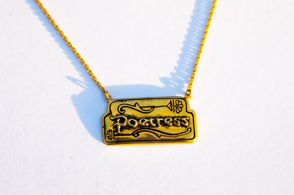 Image of Poetress Charm Necklace