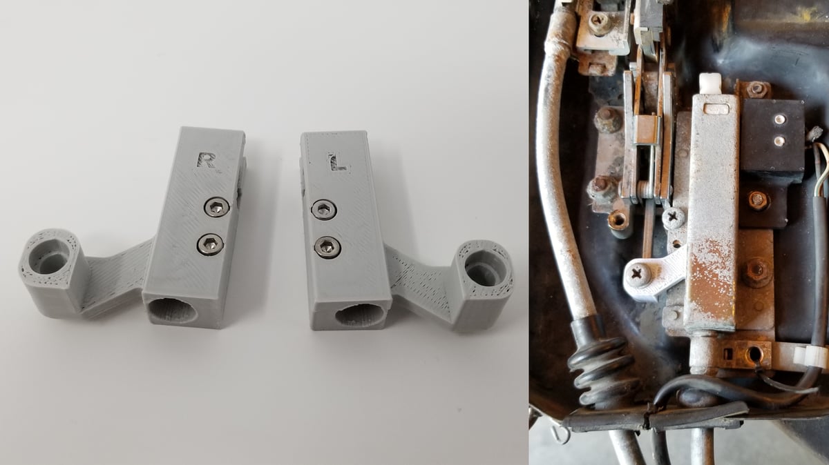 8891 Honda CRX Sunroof Lifter Repair Linkages 3d Printed Car Parts