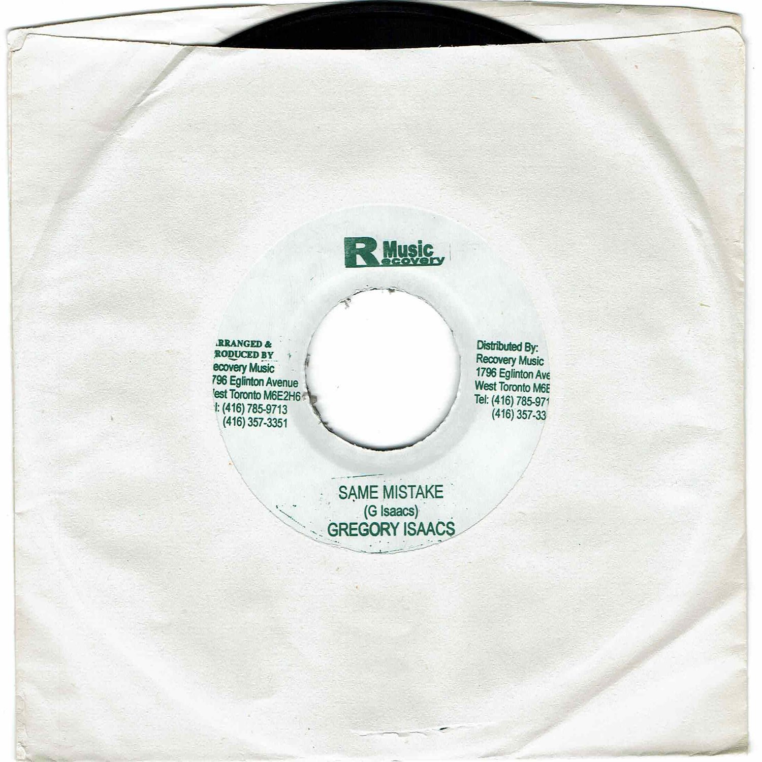 Image of Gregory Isaacs - Same Mistake 7"
