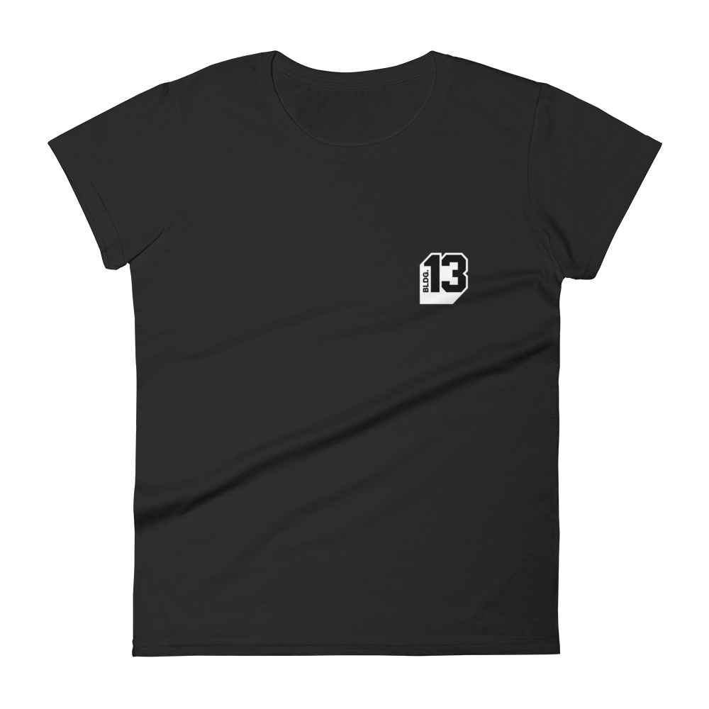 Image of Women's Bldg.13 Logo Signature Tee (Black)