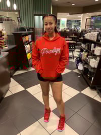 Image 1 of NEW BRAND PRODIGY RED SCRIPT HOODIE BL/W INK