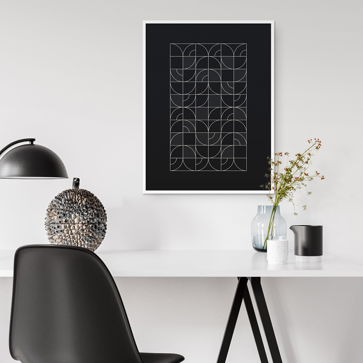 Image of Geometric Night Harvest Art Print