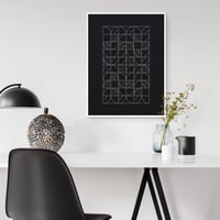 Image 1 of Geometric Night Harvest Art Print
