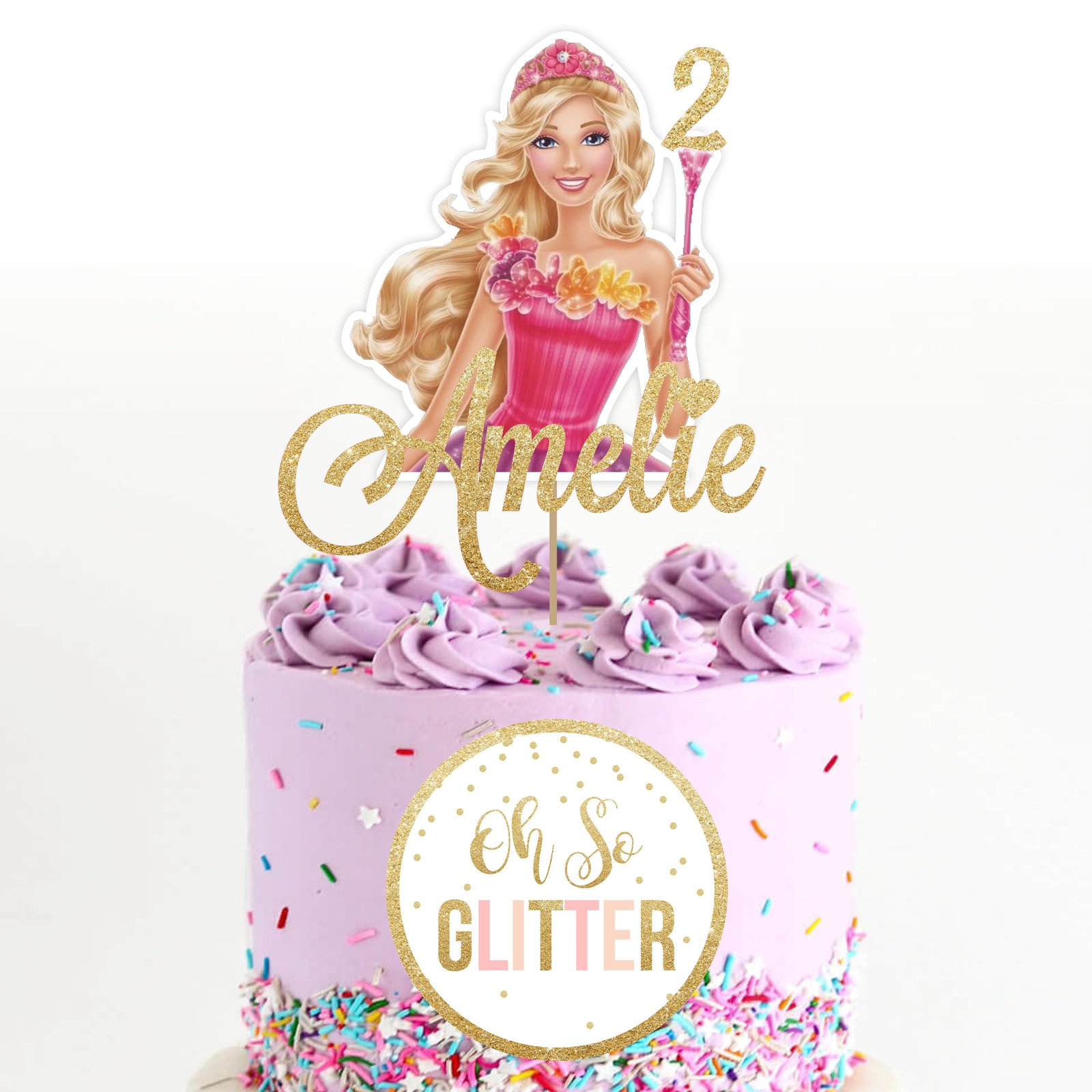 barbie mermaid cake topper