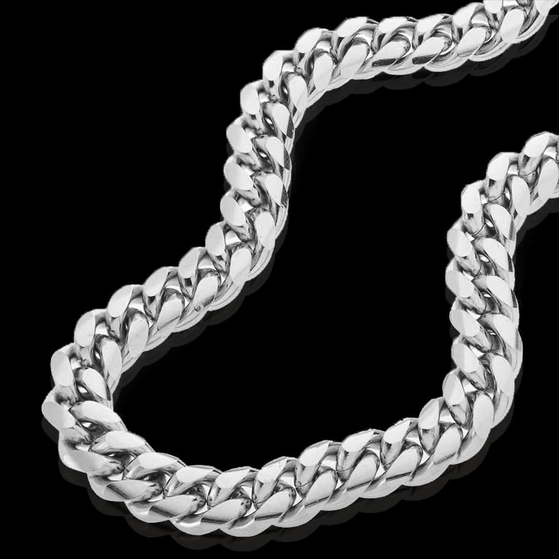 Image of Cold Cuban Chain (14K White Gold) 