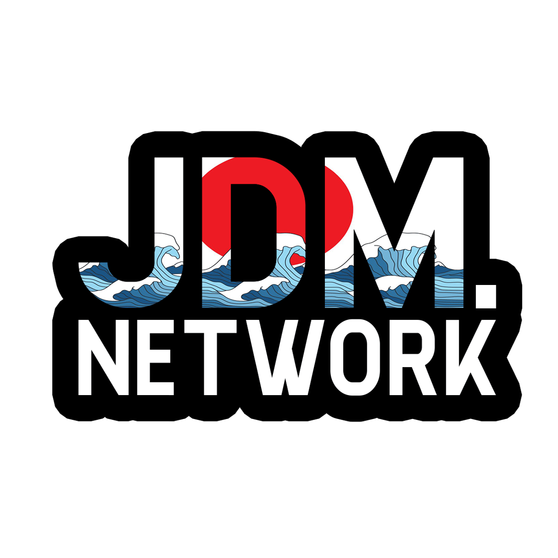 Image of JDM Network Logo Sticker