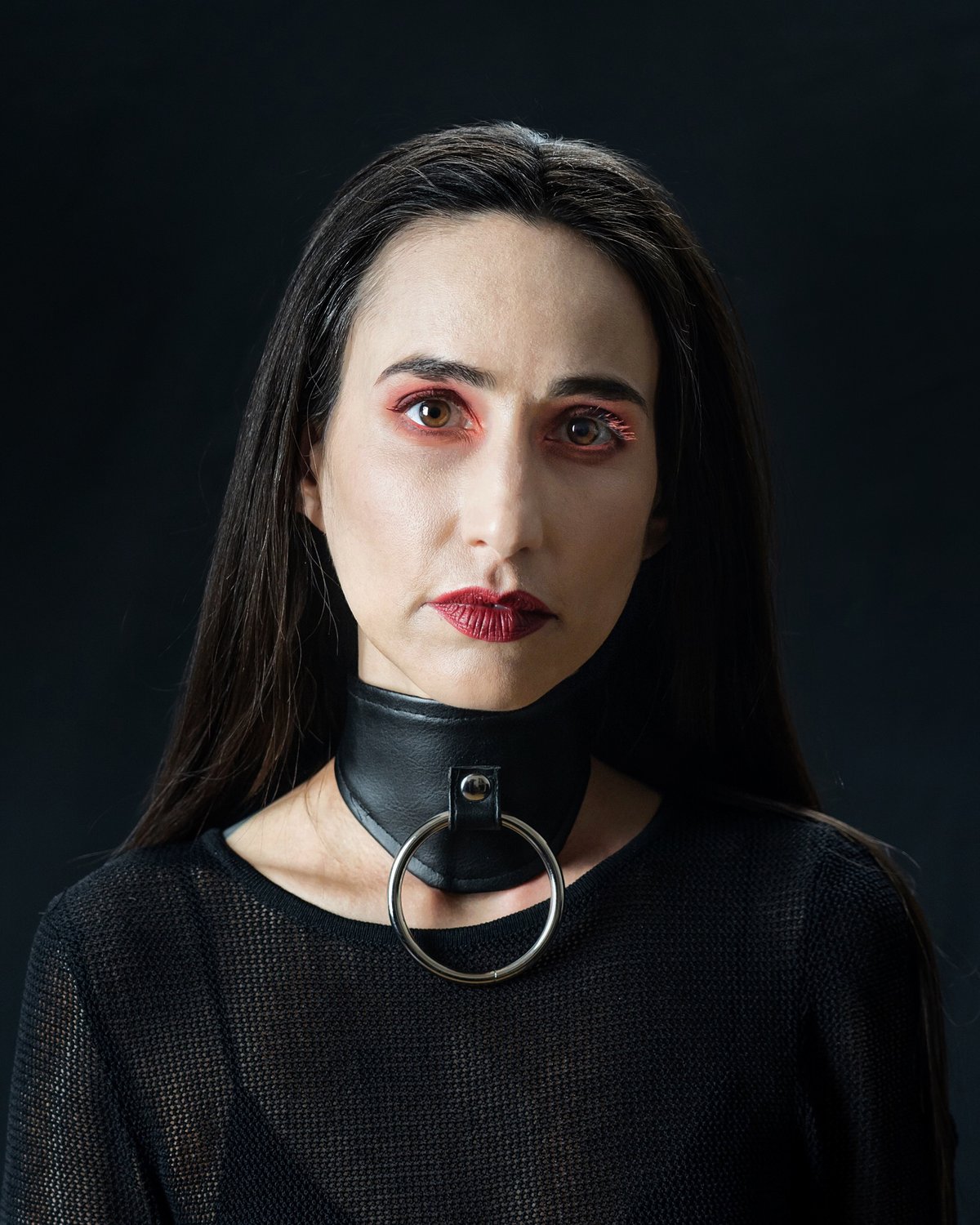 Bettie collar vegan leather