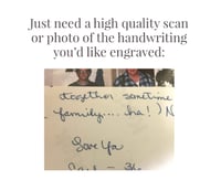 Image 4 of Engraved Hand-Written Ornament
