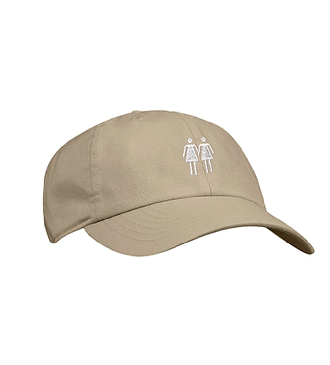 Image of Two Girls Symbol Tan Dad Hat 