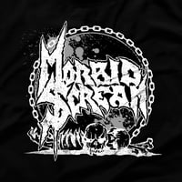Image 2 of MORBID SCREAM - LOGO IIII (WHITE PRINT)