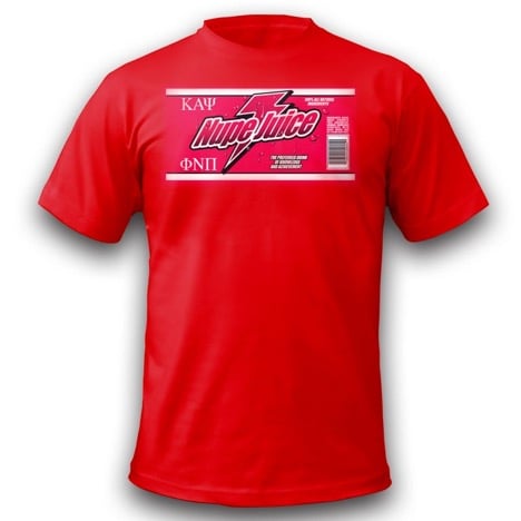 Image of NUPE JUICE Graphic Dry-Fit T-Shirt (Red)