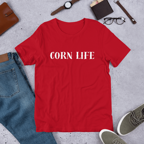 Image of Corn Life Unisex Shirt - Red