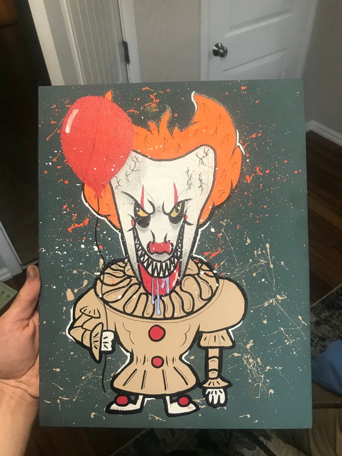 Image of Toon Pennywise Canvas (11 x 14 inch) 