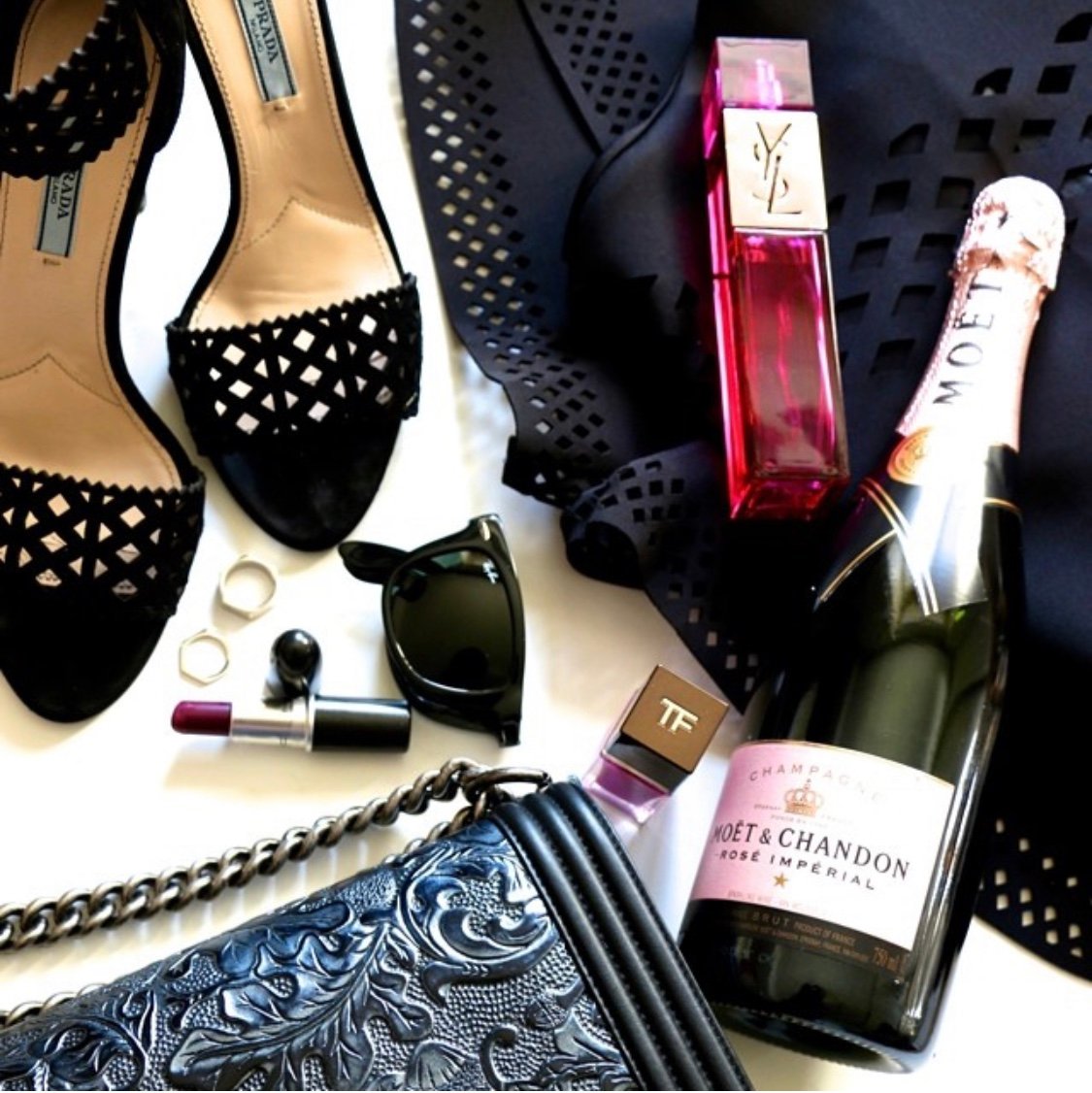 Image of PRADA LASER CUT STRAP HEELS (SIZE 39)