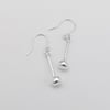 Silver Tenor Stick Earrings 