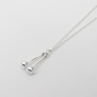 Image 1 of Silver Tenor Sticks Pendant