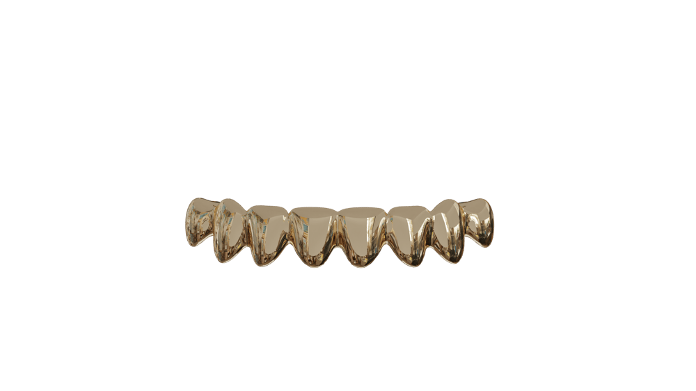 Image of 8 Bottom Teeth Solid 10k Gold