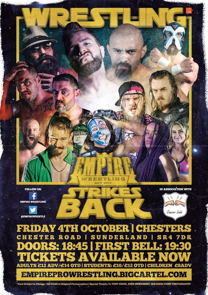 Image of Empire Wrestling - Empire Strikes Back Ticket