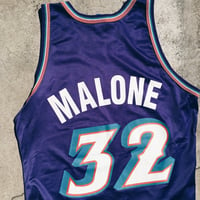 Image 2 of Original 90’s Champion Karl Malone Jazz Jersey + Grateful Dead Shit.