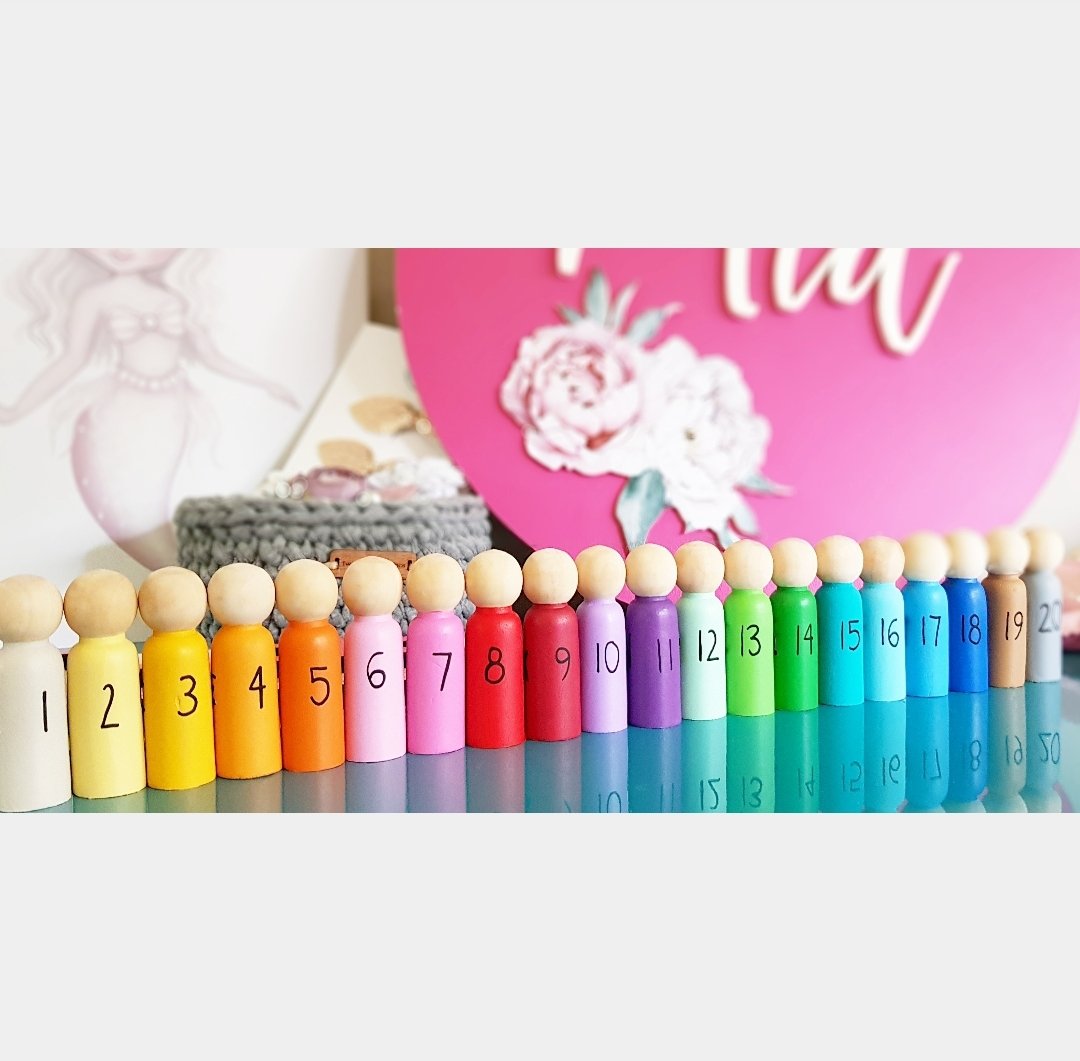 Image of 1 to 20 Rainbow Set