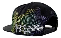 Image 2 of Space Bear Explorer-SNAPBACK- Glow in the Dark airbrushed Hat 