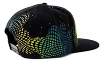 Image 3 of Space Bear Explorer-SNAPBACK- Glow in the Dark airbrushed Hat 