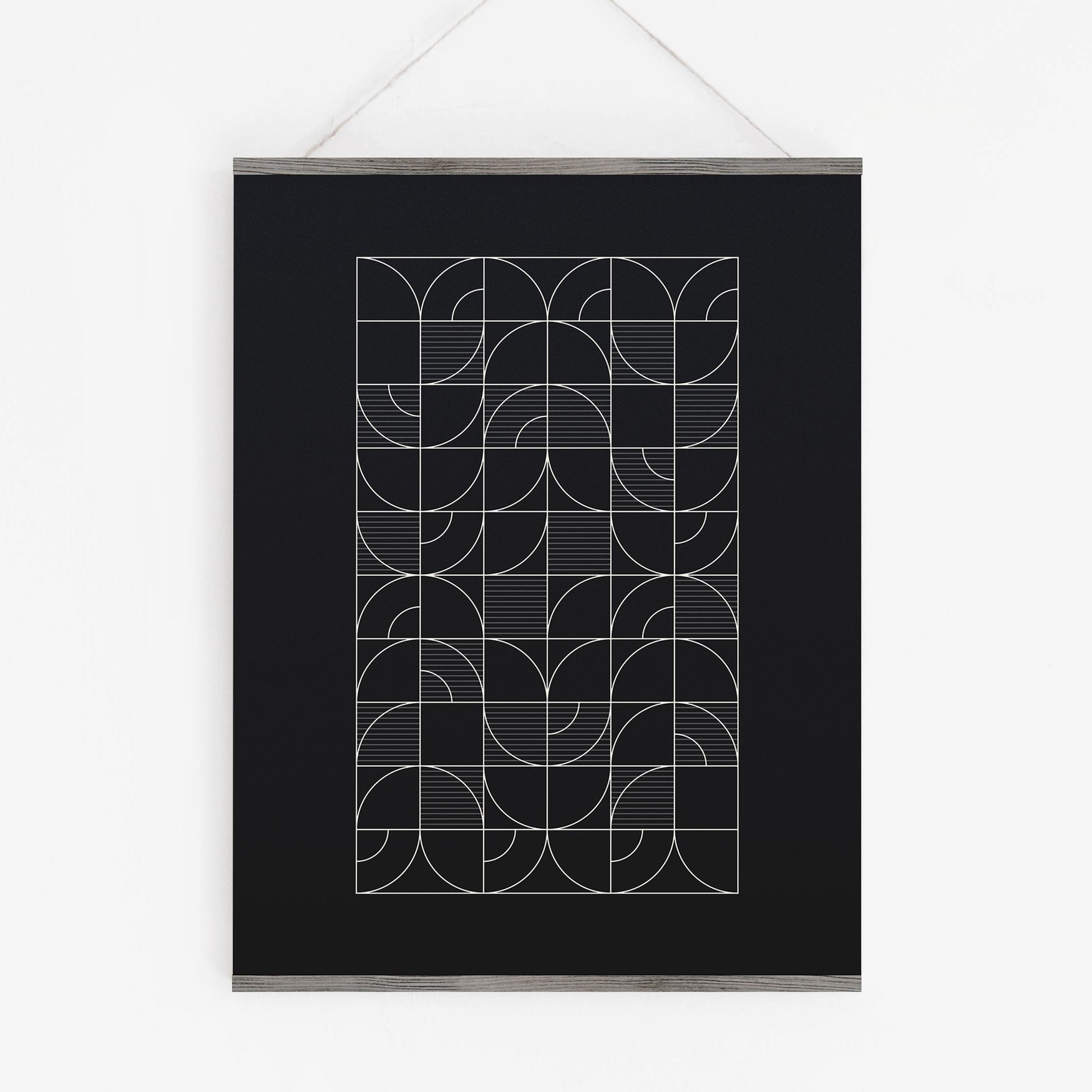 Image of Geometric Night Harvest Art Print