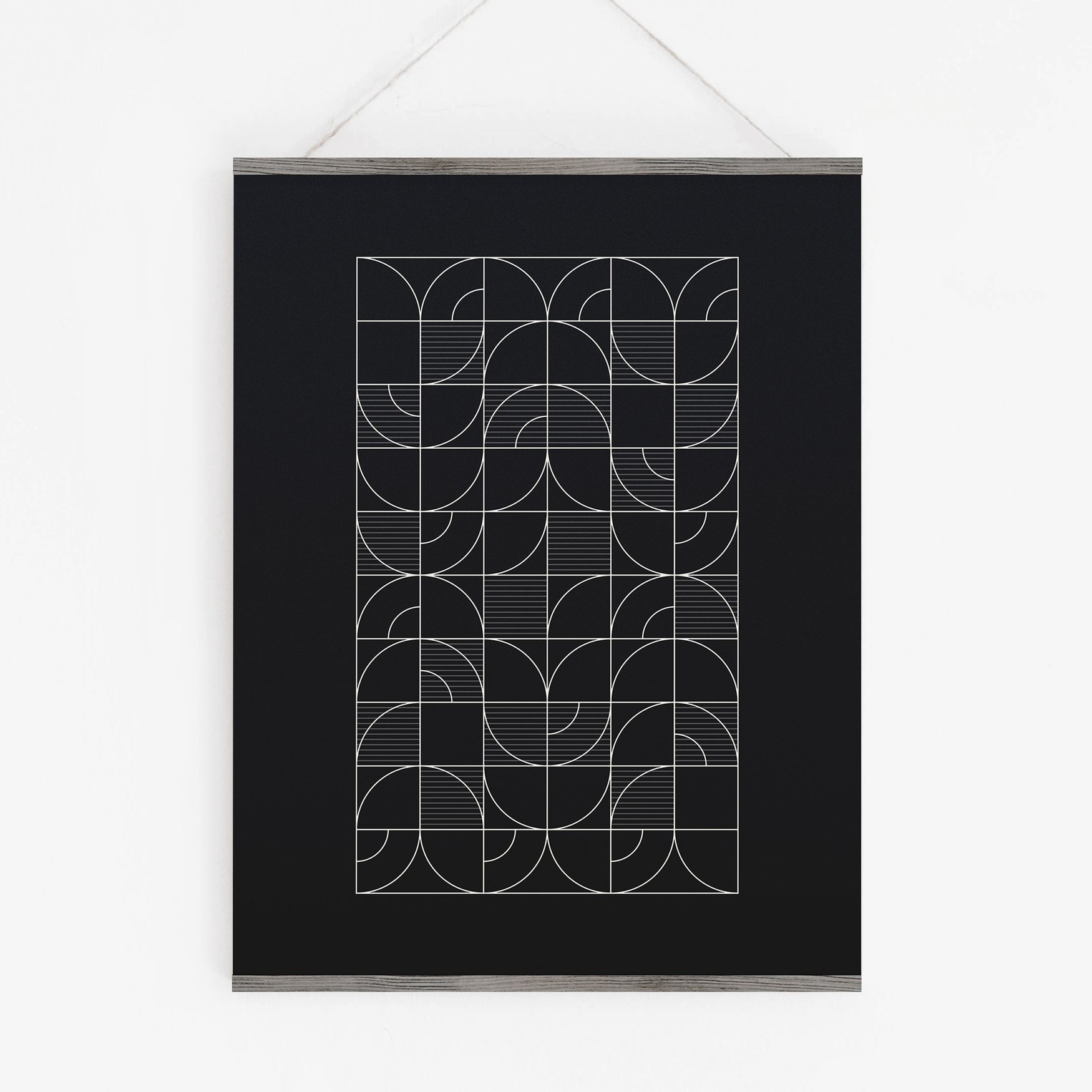 Image of Geometric Night Harvest Art Print