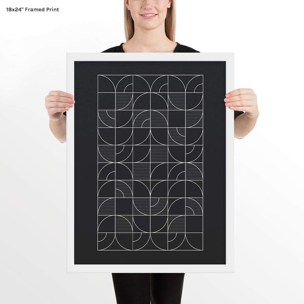 Image of Geometric Night Harvest Art Print