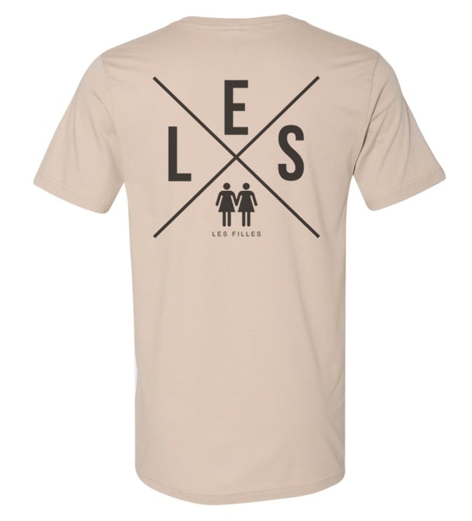 Image of Les Filles - The Girls - Center Chest & Large Back Logo
