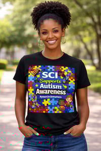 Image 3 of SCI Supports Autism Awareness T-Shirt