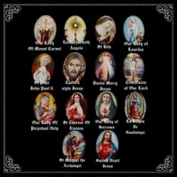 Image 3 of Sanctus Catholic Brooch - Silver