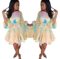  Rainbow Tie-dye dress 