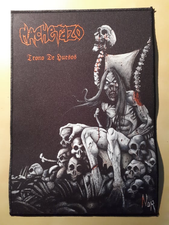 Image of MACHETAZO - Trono De Huesos big patch (29x21 cm)