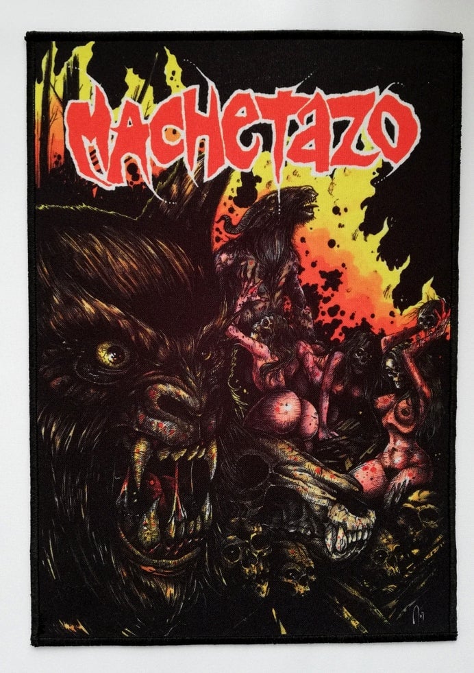 Image of MACHETAZO - Wolf big patch (29x21 cm)