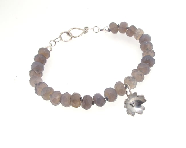 {ONE OFF} Primrose & Grey Moonstone Bracelet