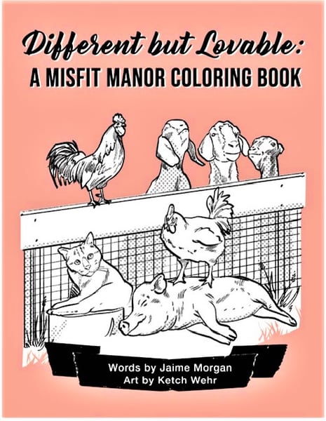 Image of Different but Lovable: A Misfit Manor Coloring Book