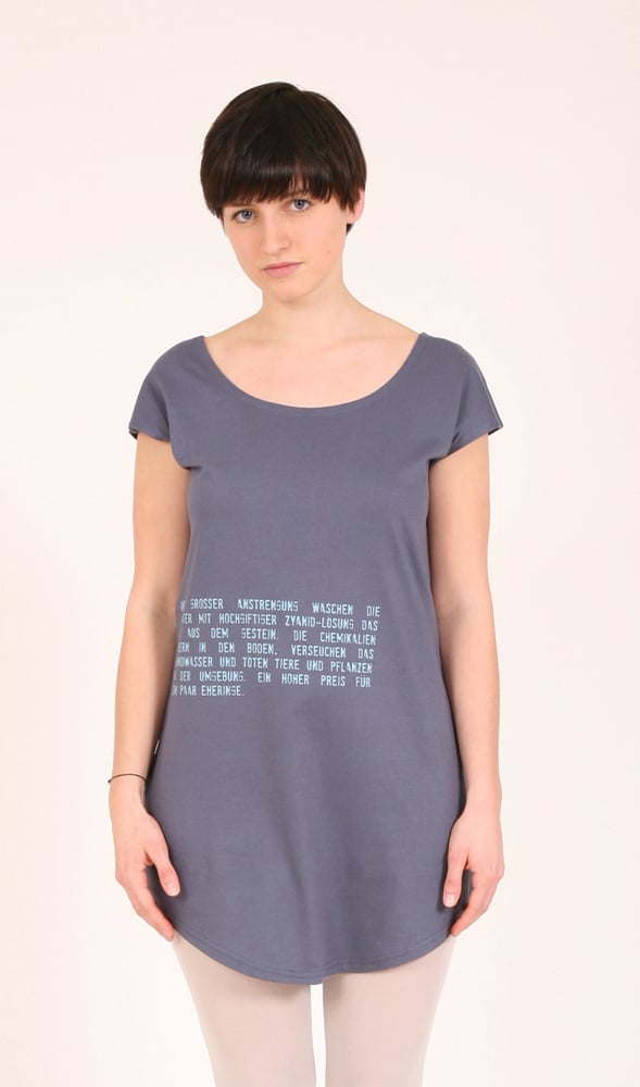 Image of T-Shirt Kleid "Gold"