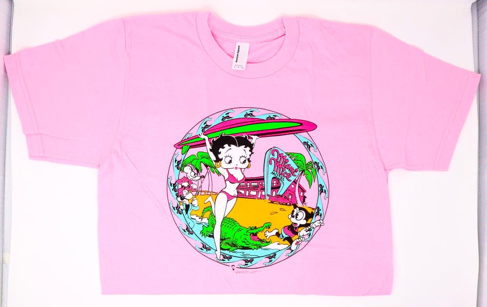 Betty Boop - Miami Mice Neon T Shirt 