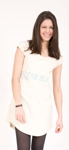 Image of T-Shirt Kleid  "Yiddish Mentsh"