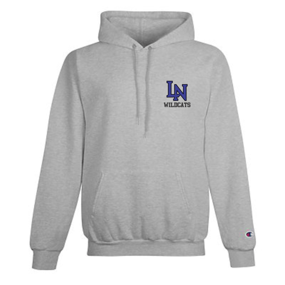 Image of Embroidered Champion Hoodie -  Sport Gray