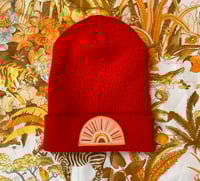 Image 1 of Pink Sun Beanie
