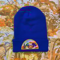 Image 2 of Imaginary Landscape Beanie - Royal Blue