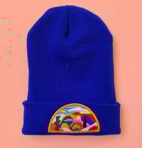 Image 1 of Imaginary Landscape Beanie - Royal Blue